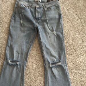 Fashion Nova Light Blue Flare Jeans